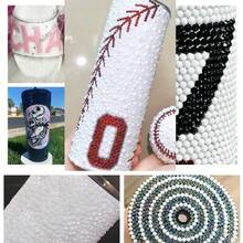 Ensemble de perles demi-rondes de 12 tailles différentes de 2 à 10 mm, perles demi-rondes plates, convient pour les tasses, l'artisanat, la couture DIY, comprend des pinces et un stylo pointeur - multicolore - Voir 6