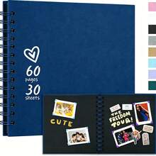 8.8 x 8.8 英寸 DIY 剪贴簿相册，30 张/60 页，硬封面牛皮纸剪贴簿相册，婚礼纪念相册 - 8吋 - 查看 15