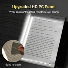 Rechargeable LED Clip-On Book Light, 2026 Upgraded Flat Reading Lamp, 3 Color Temperatures, Timer Function, Stepless Dimming Anti-Glare Smart Design, Suitable For Bedside Reading - 3-color Light - View 7