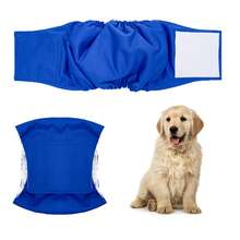 Banda para barriga de perro macho lavable - (1 paquete) Pañales reutilizables para perros para marcado e incontinencia, muy absorbentes y a prueba de fugas, ropa interior de entrenamiento cómoda para perros pequeños a grandes - Multicolor - Ver 7