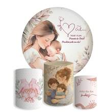 Easy-To-Use Decorative Cover Kit For Round Panels And Cylinders - Mother's Day Theme - COMPLETE KIT 336 - View 7