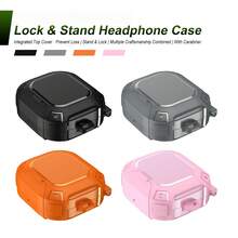 2025 Model Shock-Proof And Scratch-Resistant Earphone Protective Case. It Features An Integrated Bearing, Full-Coverage Locking Design, Built-In Phone Stand, And Comes With Wireless Earphone Protective Case And Lanyard. - Multicolor - View 1