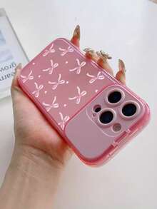 1 pieza Funda protectora de teléfono con lazo rosa compatible con iPhone X XR XSMax 11 12 13 13Pro 13ProMax 14ProMax 14ProMax 15 15PRO 15PLUS 15PROMAX iPhone16 16Pro 16Plus 16Promax 17 17Pro 17Promax - Rosa - Ver 5