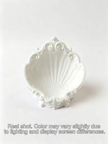 1pc 3D Printed Shell Shaped Jewelry Tray, Creative & Practical Small Gift, New Year Present - Multicolor - View 7