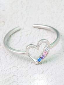 1 chiếc nhẫn đeo ngón chân hình trái tim tinh tế, sang trọng bằng bạc Sterling S925, món quà sinh nhật độc đáo, trang sức lãng mạn nhẹ nhàng, thích hợp đeo hàng ngày khi đi nghỉ mát dành cho nữ. - yêu - Xem 7