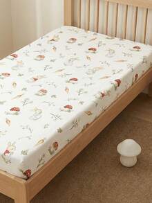 1pc Cartoon Cute Soft Breathable Baby Crib Mattress Cover, All Season Universal, Machine Washable - Multicolor - View 7