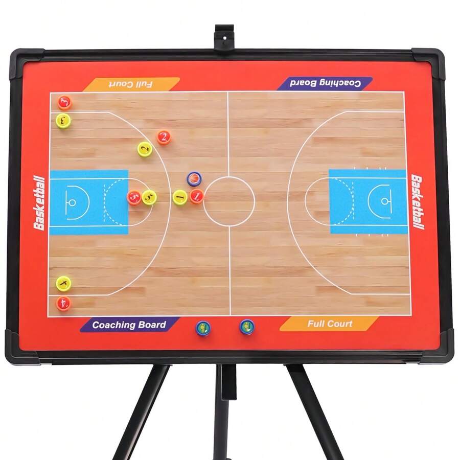 [SHZICMY] Portable Tactical Display Board, Triangle Bracket Stand, Basketball Coaching Board For Basketball Coaches In Schools Portable Tactical Display Board , Basketball Tactical Board 60*45cm - Basketball - View 1