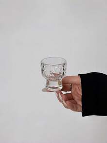 迷你INS風創意透明玻璃山形杯，奢華山形設計小茶杯，單/雙入組，白酒杯，國產高端洋酒小杯，適用於日常飲用、朋友聚會、酒吧、KTV及咖啡店環境 - 彩色 - 查看 8