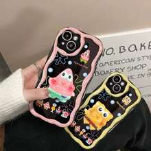 SpongeBob SquarePants Funda de teléfono CuteSpongebobsP-PatrckStar para OPPO Reno13F12F11F121113Pro578TPro7ZA18A38A36A76A58A57A98Cover17Air161514131211 - S10073 - Ver 6