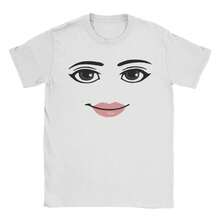 High Quality Novelty Robloxs Woman Face Game Meme Graphic T Shirts Men Women Fashion Short Sleeve T-Shirts Unisex Tops - Y1010-đen - Xem 2