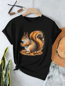 Women T-Shirts - Black - View 2