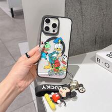 This Disney Mickey Mouse Pattern Lanyard Phone Case Features A Strong Magnetic Closure And Full Coverage Of Acrylic And TPU Material. It's Shockproof, Lightweight, And Suitable For IPhone17/16/11/13/15/15 Plus/15 Pro/15 Pro Max/12/14 Pro Max/11 Pro Max/12 Pro/12 Pro Max/13. It's A Popular Birthday Gift, Business Gift, Durable, Stain-Resistant, And Fingerprint-Resistant New Phone Case For Men And Women. It Also Includes A Mickey Mouse Phone Case And Mickey Mouse Doll Bracelet. Compatible With SamsungGalaxy S20, S21, S22, S23, And S24 Series. It's The Perfect Gift For Friends And Family. This Stylish Phone Case Is Fun, Lightweight, And Durable. IPhone17 Pro Max Phone Case, Minnie Phone Case. - Trong sáng - Xem 5