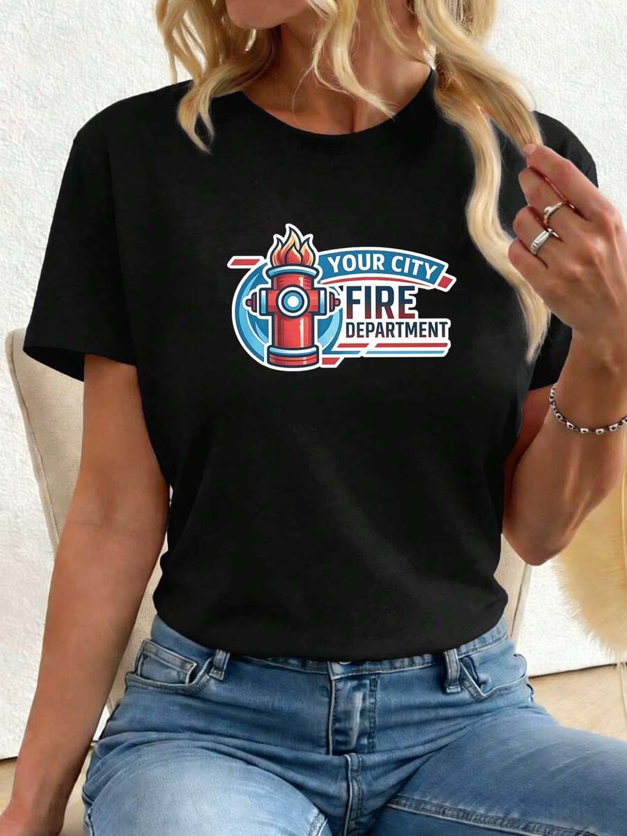Women T-Shirts - Black - View 1