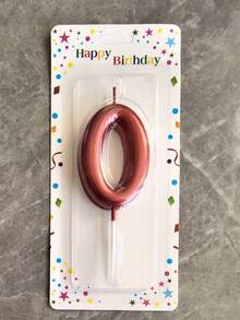 6cm Red Numeral Birthday Candle, Cake Baking Decor, Adult Ceremonies, Anniversaries, Gender Reveal, Graduation - Princess Theme, Feather-Free - Red - View 18