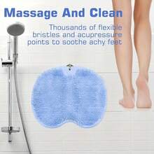 Shower Foot Scrubber Mat Back Washer Exfoliating Bath Wash Pad Wall Mounted Slip Suction Cups For Use In Cleaner Men And Women - View 6