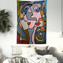 Artist Pablo Picasso Tapestry Art Printing Japanese Wall Tapestry Anime Wall Hanging Home Decor - z3 - 查看 4