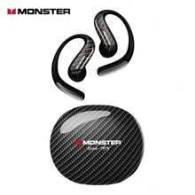 Monster MQ037 Bluetooth Earphones Noise Reduction HiFi Stereo Music HD Call Gaming Headsets TWS Ear-hook Earpod with Mic Original Monster Wireless Headphones - 查看 2