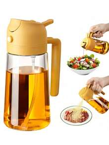 1 Bình xịt dầu ăn, Bình đựng dầu ăn nhà bếp, Bình xịt dầu ô liu và bình phân phối dầu 2 trong 1, Bình xịt dầu ăn dùng cho nấu nướng, nhà bếp, nướng BBQ, trộn salad, làm bánh, 470ml - Xem 13