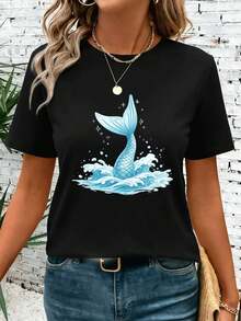 Women T-Shirts - Black - View 1
