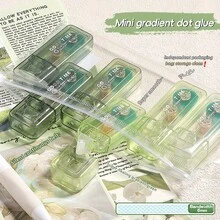 6卷装精美双面点状胶带，直角/弧形，易于粘贴，适用于DIY贴纸、办公及学校用品、帐篷、艺术项目，是理想的礼品之选，永久性卷状胶带，配有胶带座，适用于工艺品和剪贴簿。 - 多色 - 查看 7
