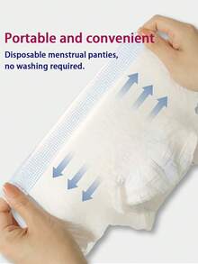 5/36pcs Period Panties, Nursing Panties, Comfortable Style, Period Panties, Disposable Panties, Super Absorbent, Patented Design, Fresh And Comfortable, 3D Protective Barrier, Sanitary Pads, Leak-Proof, Breathable, Highly Absorbent, Odor-Eliminating, All-Night Sleep, Suitable For Business Travel, Menstruation, Postpartum, Post-Surgery Care And Travel. - Menstrual Pants - View 6