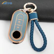 Ốp chìa khóa xe hơi bằng TPU dẻo, vỏ bảo vệ chống trầy xước, bề mặt nhám giúp cầm nắm chắc chắn, các đường cắt chính xác, thích hợp cho Fiat Ducato 500 500L Panda Punto Lancia Musa - Fiat A - Xem 9