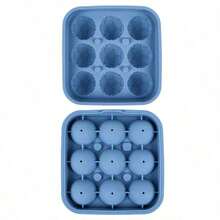 Molde de silicona con 9 cavidades en forma de balón de fútbol, molde de silicona para hacer cubos de hielo en forma de balón, ideal para bebidas frías, cócteles, fiestas, campamentos, picnics, refrigeradores, aficionados al deporte, viajeros y uso en la cocina - A - Ver 14