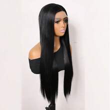 Tóc giả tổng hợp kiểu lace front không cần keo dán, thẳng, chịu nhiệt, dành cho nữ. Tóc giả thay thế cho tóc giả nữ. - Nhiều màu - Xem 15