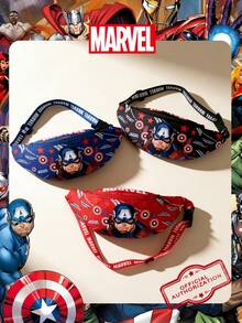 1 Pc MARVEL Officially Licensed /Iron Man/Spider Man Pattern Fanny Pack,Multifunctional Sling Bag, Casual Crossbody Bag, Lightweight Adjustable Strap Chest Bag,Cartoon Coin Purse,Bum Bag, Ideal For Men,Teens, Young Fans,Students, Perfect For Daily School Runs, Outdoor Play, Theme Park Visits, Holiday Trips, Sports ﻿ - Multicolor - View 2