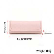 1pc Customized Name Fashion Portable PU Glasses Case, Accessory Glasses Storage, Protective Shell Multiple Colors Back To School Essential - Multicolor - View 6