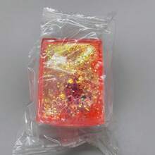 Aurora Glitter Cube Squeeze Toy, Shiny Cube With Floating Glitter, Soft Texture, Office Desk Toy, Suitable For Personal Gifts, Christmas Gift CAMZ - 長方形立體極光(1個,顏色隨機) - 查看 4