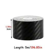 Cuộn màng bọc vinyl chống trầy xước 3D sợi carbon đen, có khả năng thoát khí, thích hợp cho ô tô, xe RV và SUV. - A - Xem 8