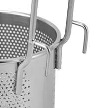 Practical 304 Stainless Steel Mesh Basket, Silver Round Hanging Food Strainer, Perfect For Kitchens, Parties, Picnics, Camping And Restaurants To Clean And Cook Grains, Beans, Fruits, Dumplings And French Fries - View 9