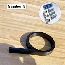 125mm Black Metal Floating Door Number Outdoor Sign, Suitable For Patios, Modern Mailbox Sign - A - View 8