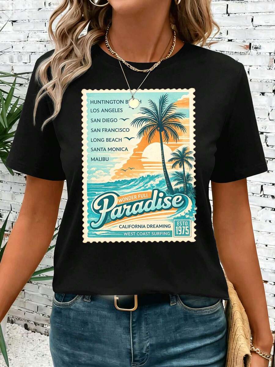Women T-Shirts - Black - View 1