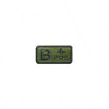 Parche pequeño de 5*2,5 CM con gancho y bucle de tipo de sangre A B AB O POS NEG, insignias tácticas de tela con bordado, pegatinas para ropa - multicolor - Ver 17
