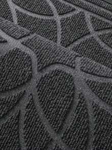 1PC- Rubber Door Mat Outside, Modern Welcome Mats, Heavy Duty Non Slip Low Profile Outside Doormat For Entryway, Easy-To-Clean & Water-Absorbing, Patio, Garage, High Traffic Areas, Grey - Grey - View 8