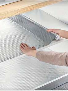 40cm X 10m Self-Adhesive Aluminum Foil Waterproof And Heat Resistant Sticker, Kitchen Oil-Proof Sticker For Sink/Cabinet/Drawer - Silver - View 5