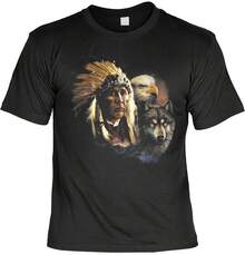 Birthday T-Shirt With Wolf - Black - View 6