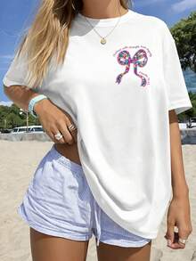 Women T-Shirts - [White] - View 1