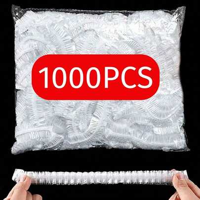 1000 túi đựng thực phẩm dùng một lần, túi màng co đa năng, bọc giày dùng một lần, màng bọc thực phẩm dày dặn dùng trong nhà bếp, nắp đậy thực phẩm trong tủ lạnh, nắp đậy bát nhựa co giãn tái sử dụng, màng bọc thực phẩm bằng nhựa co giãn, nắp đậy bát đựng thức ăn thừa - Đồ dùng gia đình và dã ngoại/tiệc tùng ngoài trời, đồ dùng cần thiết cho kỳ nghỉ.