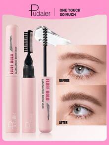 Pudaier Sáp gel kẻ lông mày chống thấm nước - Công thức lâu trôi, nhanh khô với thiết kế đầu cọ đa năng giúp dễ dàng thoa và tạo hiệu ứng không lem. - 01 - Xem 4