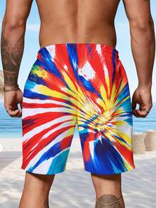 Men Beach Shorts Comfortable Soft Five Point Pant Lightweight Summer Casual Home Outdoor Breathable Short Trousers Upgrade Your Summer Wardrobe - 彩色 - 查看 2