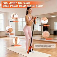 1 dây kháng lực chống trượt có thể điều chỉnh, chất liệu cao su dày, bàn đạp chân, dụng cụ tập thể dục, dụng cụ tập cơ bụng bằng mút mềm, dụng cụ tập yoga tại nhà dành cho nam và nữ. - Nhiều màu - Xem 7