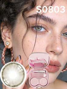 BROWN Eye Makeup Eye Tools, Portable Travel Accessories , Halloween-Themed Items, Can Be Worn Daily, Suitable For Parties And Festive Occasions, Suitable As Birthday And Holiday Gifts, Change Eye Color, Enhance Personal Charm - Nhiều màu - Xem 6