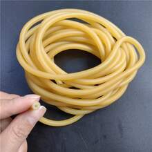 Natural Rubber Tubing 0.3/0.5/1/2/3/4/5m, High Elasticity Inner Diameter 2mm Outer Diameter 5mm, Accessories Suitable For Hunting And Shooting - Ginger - View 1