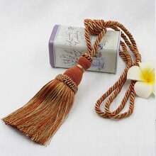 Pair Of Tassel Rope Curtain Tiebacks Tie Backs Holdbacks 10 Colours NEW - 紫色的 - 查看 5