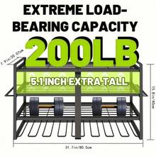 4- Layer 8- Slot Durable Wall Mount Power Tool Organizer With Drill Holders, Perfect Garage Tool Holder & Organizer Rack, Easy To Install, Utility Racks - 4 Tier-39.12x19.81x30.99cm - View 11