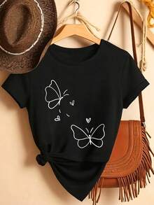 Women T-Shirts - Black - View 3