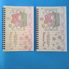 SANRIO 可爱宠物计划螺旋贴纸笔记本，高品质创意翻页计划贴纸材料书，10张贴纸底纸 - 貼紙本 - 查看 22